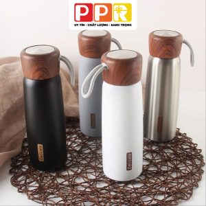 Bình giữ nhiệt nắp gỗ 500ml