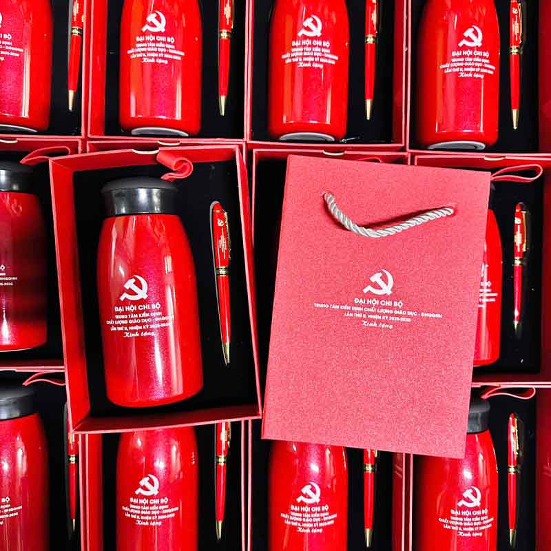 Set Bình Bút In Theo Yêu Cầu | BBKPPR02