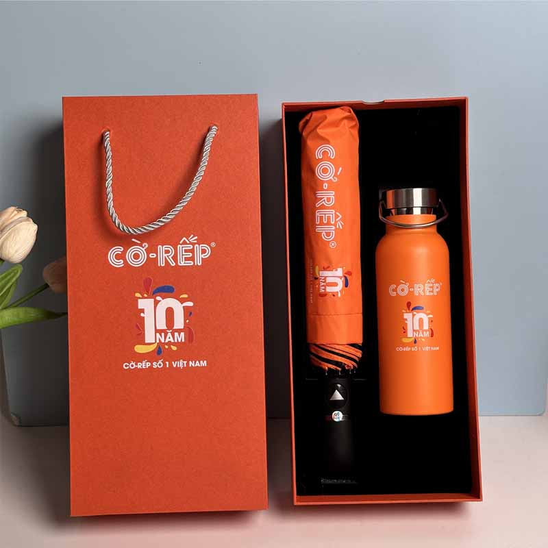 Set Ô Bình Giữ Nhiệt In Logo Thương Hiệu | OBPPR02