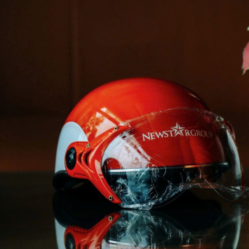 Mũ bảo hiểm Haly có kính MBHCKPPR02