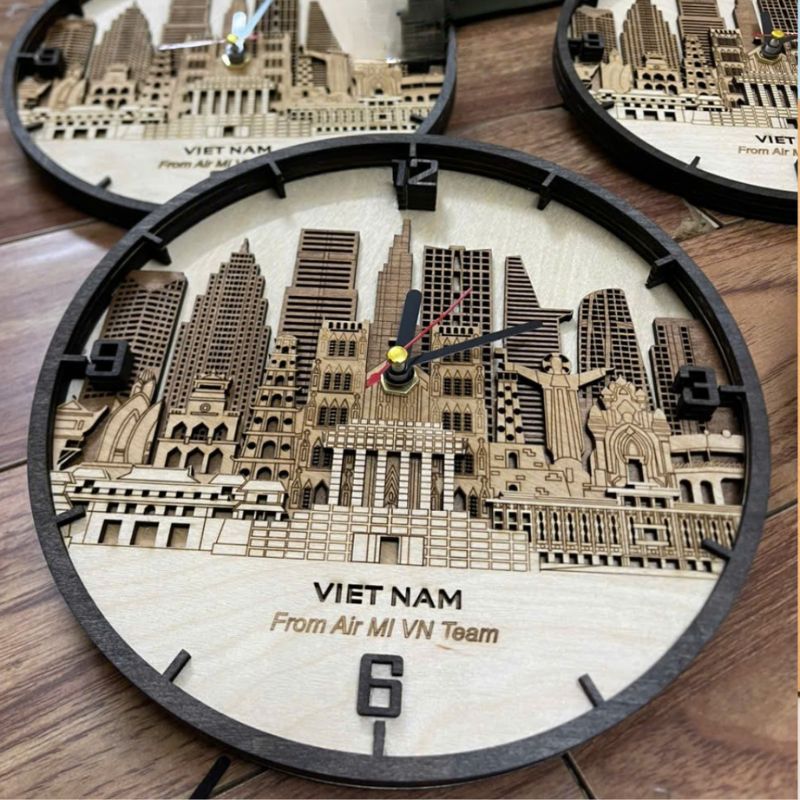 Đồng hồ gỗ ĐHGPPR11