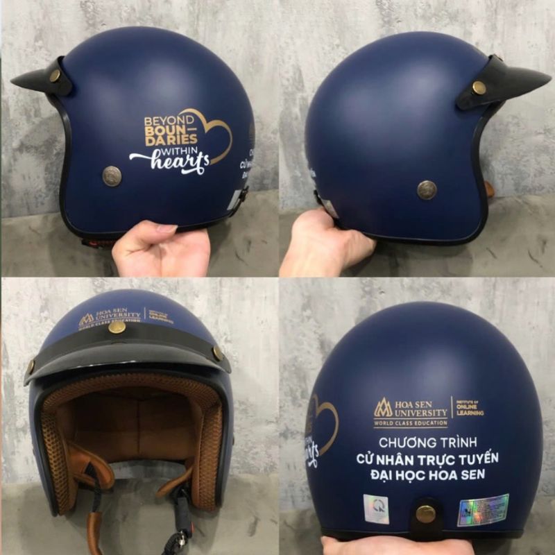 Mũ bảo hiểm 3/4 đầu MBHPPR03