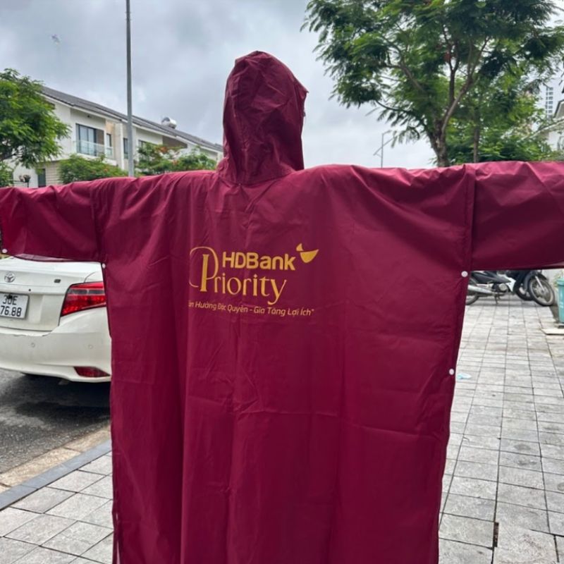 Áo mưa chữ T in logo AMCTPPR02