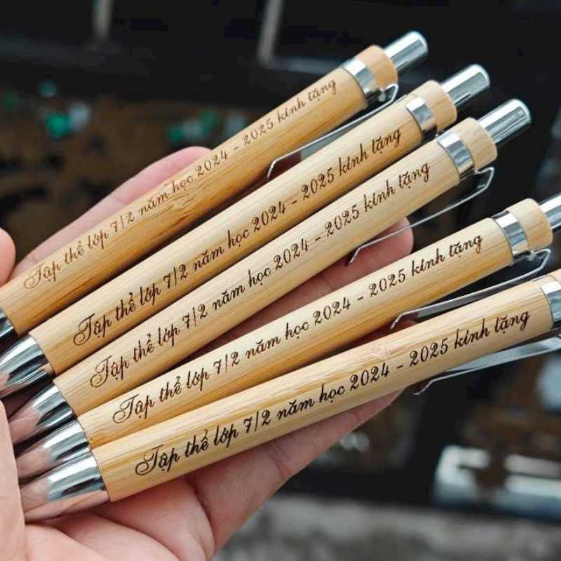 Bút Bi Vỏ Tre Khắc Logo Làm Quà Tặng Doanh Nghiệp | BKGPPR02