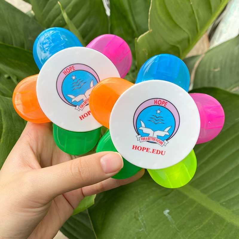 Bút Nhớ Dạ Quang In Logo Hình Bông Hoa | BNDQPPR01