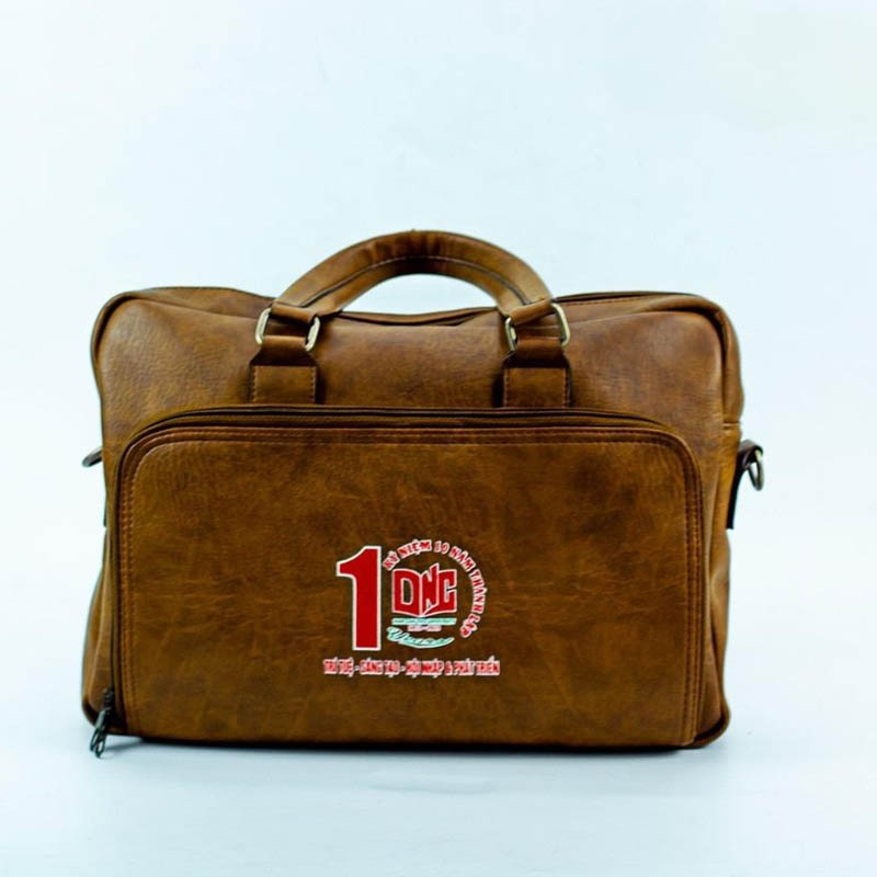 Cặp Da In Logo Theo Yêu Cầu Làm Quà Tặng Doanh Nghiệp | CDPPR03