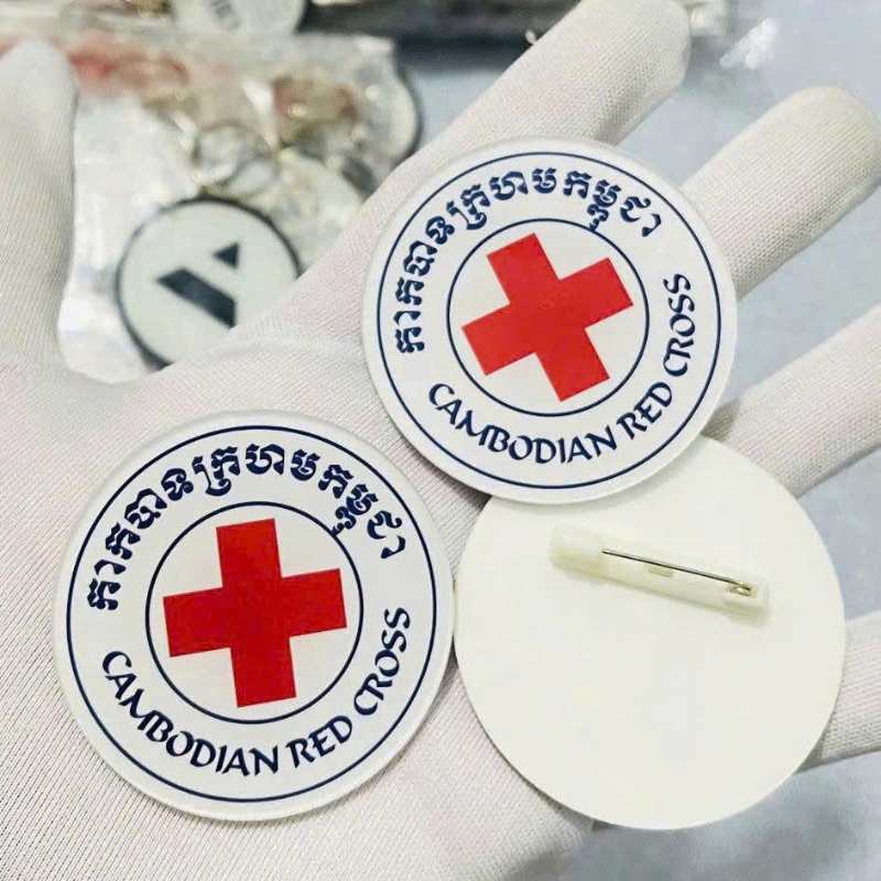 Pin Cài Áo Bằng Nhựa In Logo Theo Yêu Cầu | BTPPR03