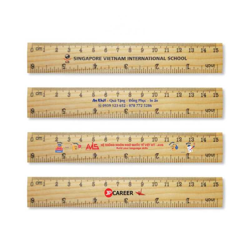 Thước Kẻ Gỗ In Logo Làm Quà Tặng Doanh Nghiệp | TKPPR01