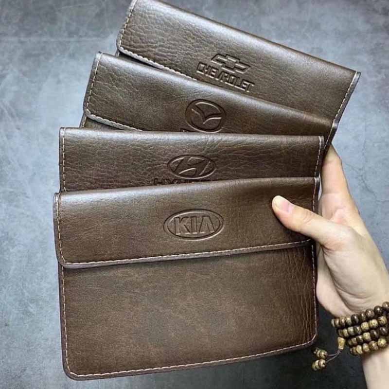 Ví Da Đựng Giấy Tờ Xe Ô Tô In Logo Theo Yêu Cầu | HNCPPR02