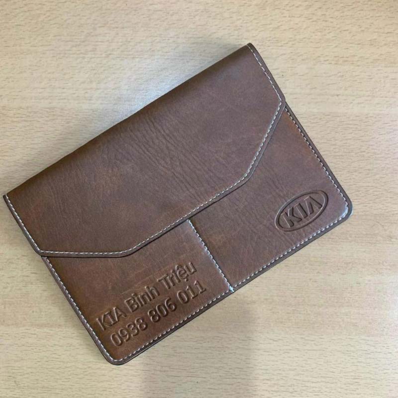 Ví Da Đựng Giấy Tờ Xe Ô Tô Dập Chìm Logo Sang Trọng | HNCPPR05