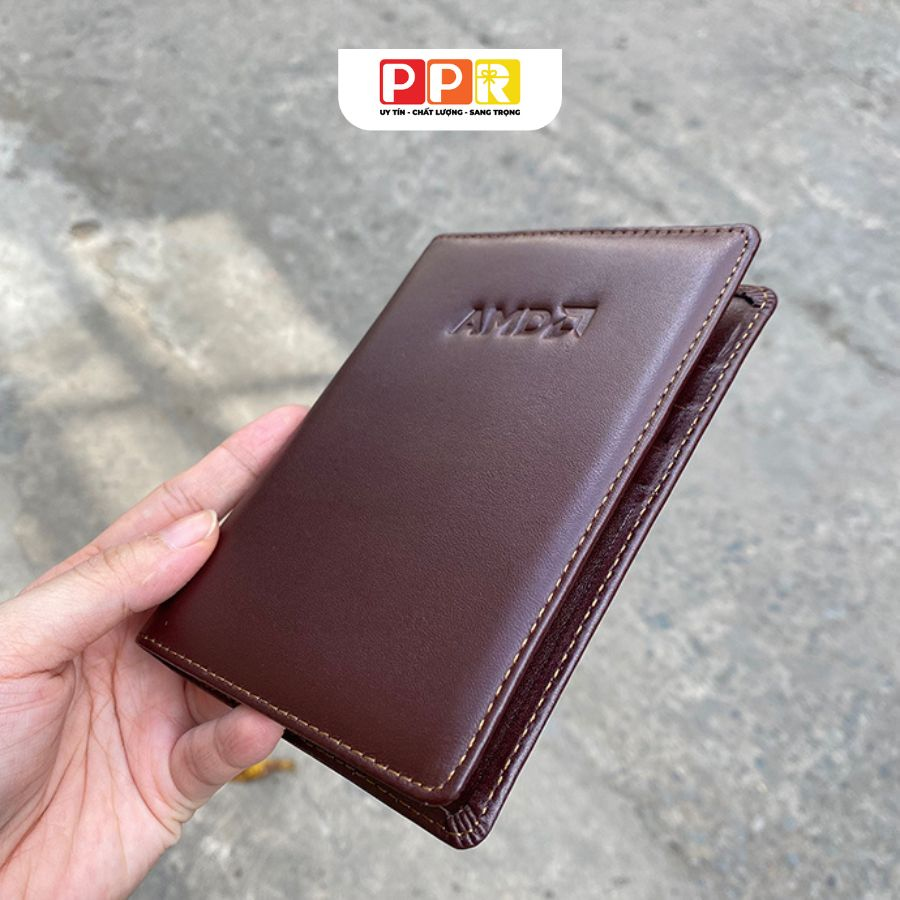 ví passport dập chìm logo