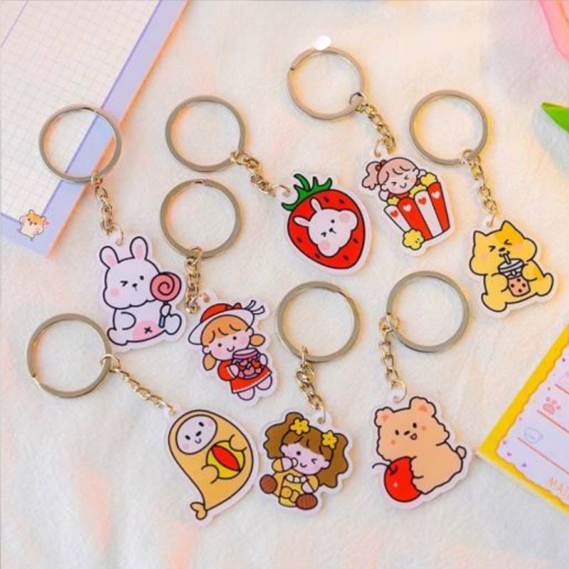 Móc khóa Mica cắt theo yêu cầu MKPPR05