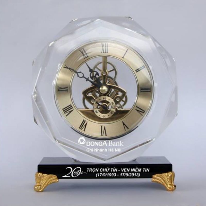Đồng hồ pha lê để bàn ĐHPLPPR04