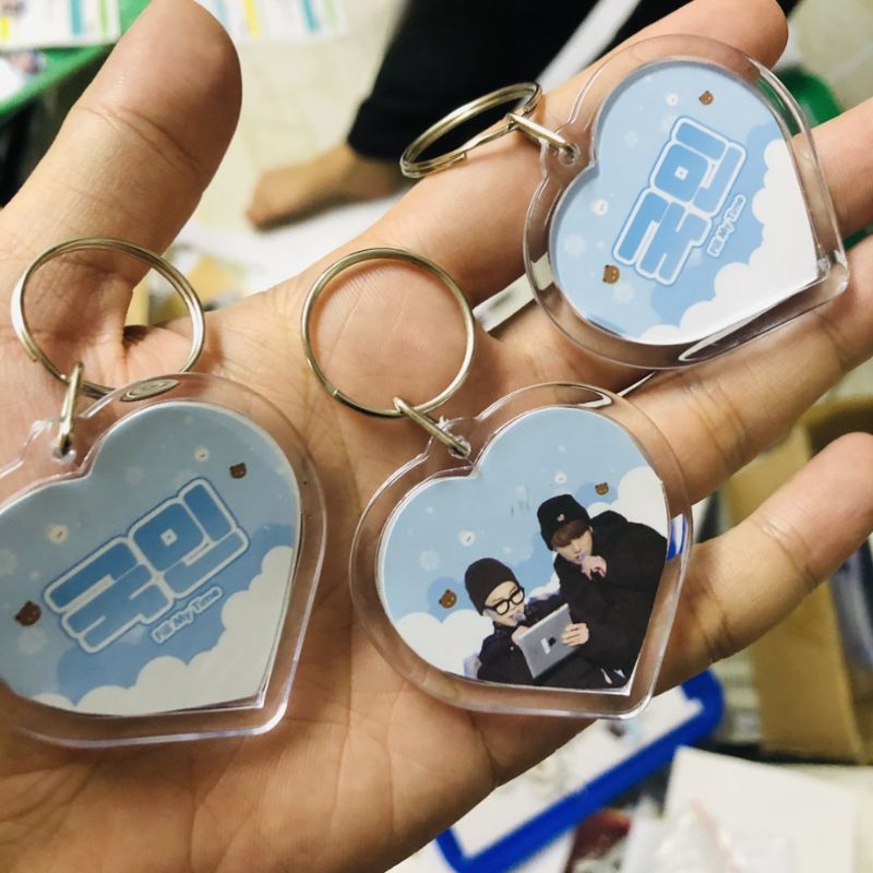 Móc khóa Mica trong in UV MKPPR01