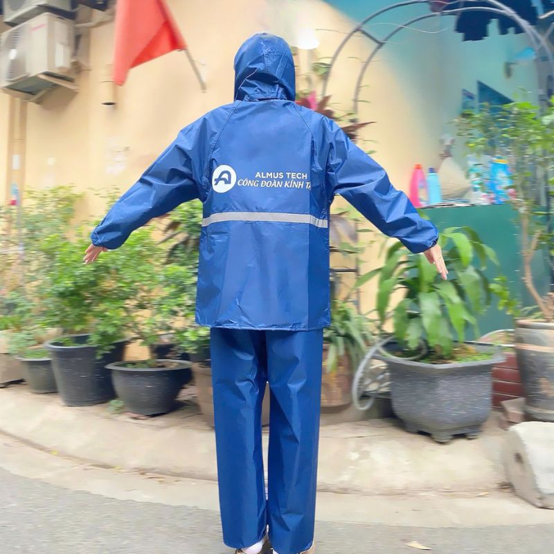 Áo mưa bộ in logo thương hiệu AMBPPR04