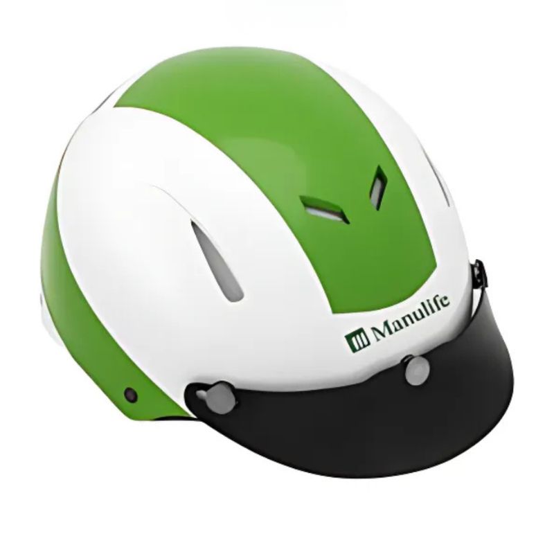 Mũ bảo hiểm 8 lỗ in logo làm quà tặng MBHPPR09