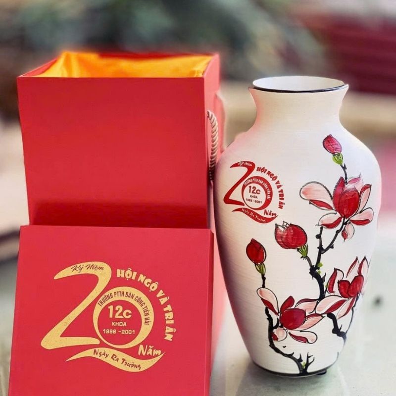 Bình cắm hoa sứ BHSPPR18