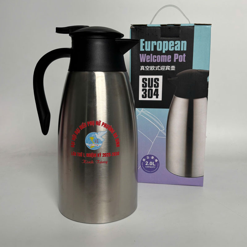 Bình Giữ Nhiệt 2000ml In Logo Doanh Nghiệp | BGNPPR19