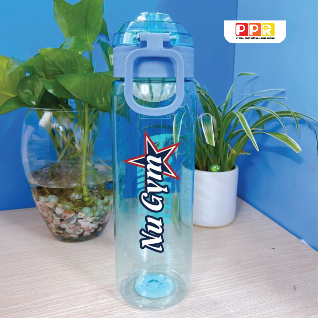 Bình nhựa đựng nước in logo theo yêu cầu