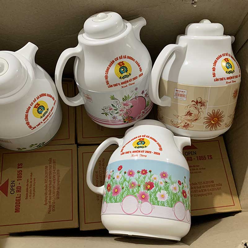 Bình Pha Trà Rạng Đông In Logo Theo Yêu Cầu | BTPPR03