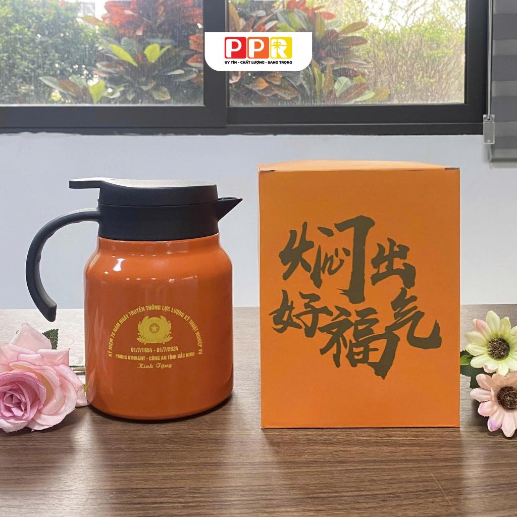 bình trà in logo theo yêu cầu