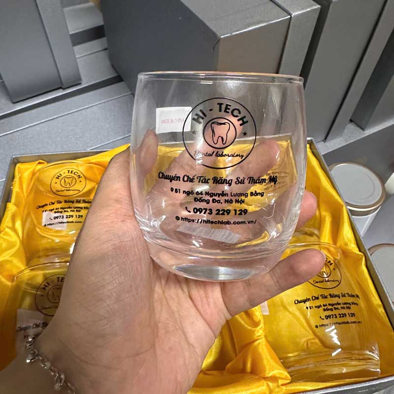 Bộ 6 Cốc Thủy Tinh In Logo Doanh Nghiệp | CTTPPR04