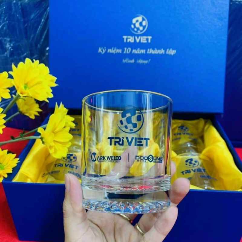 Bộ 6 Cốc Thủy Tinh In Logo Doanh Nghiệp | CTTPPR08