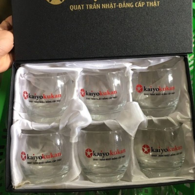 Bộ 6 Cốc Thủy Tinh In Logo Doanh Nghiệp | CTTPPR04