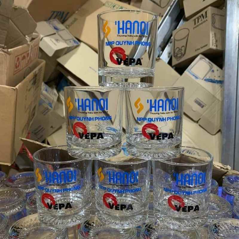 Bộ 6 Cốc Thủy Tinh In Logo Doanh Nghiệp | CTTPPR08