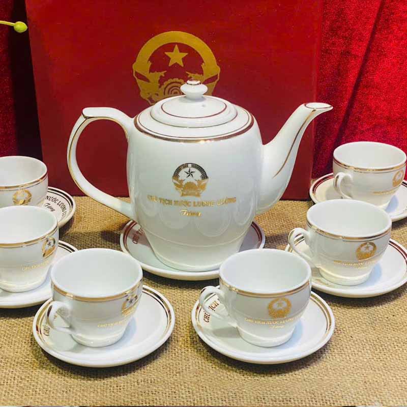 Bộ Ấm Chén Cao Cấp In Logo Theo Yêu Cầu | ACPPR15