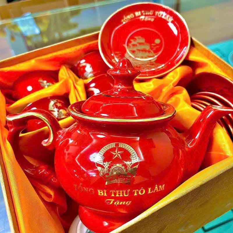 Bộ Ấm Chén Cát Tường In Logo Theo Yêu Cầu | ACPPR12