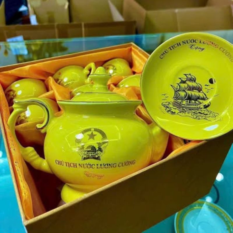 Bộ Ấm Chén Cát Tường In Logo Theo Yêu Cầu | ACPPR12