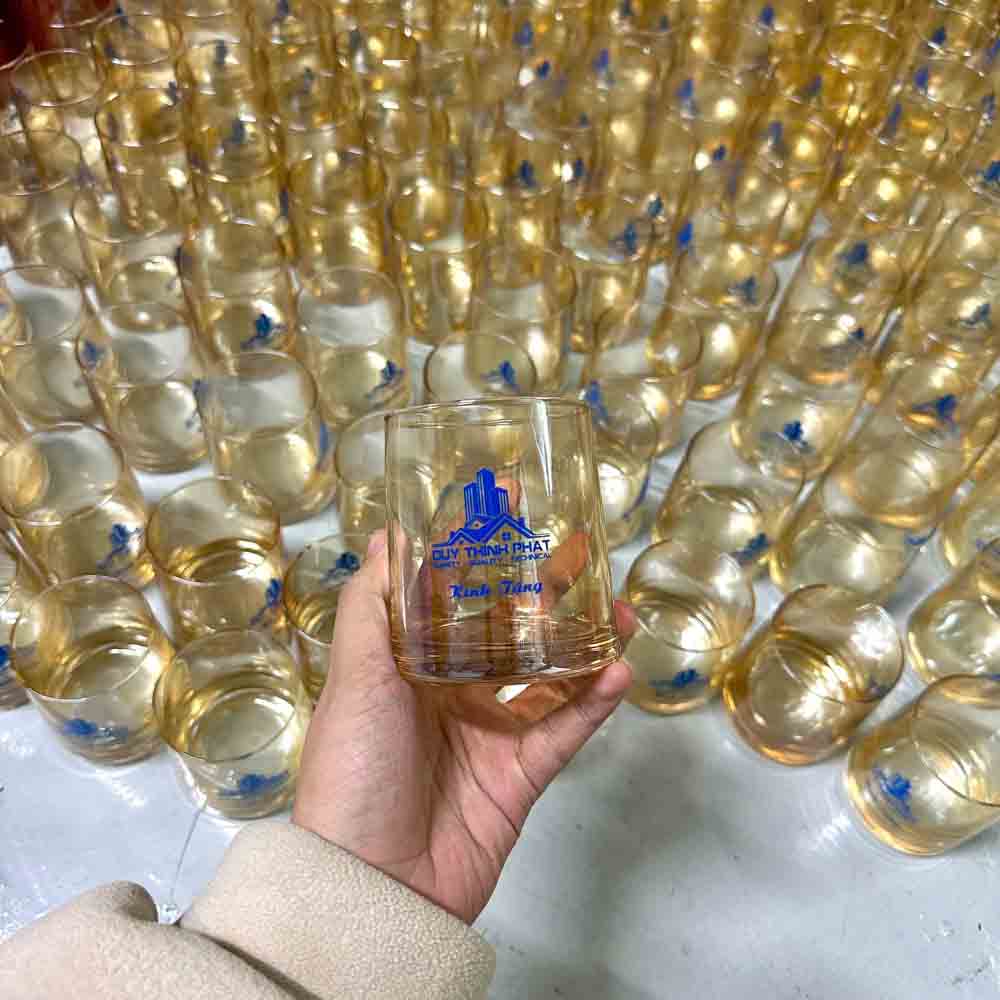 Bộ Bình Kèm 6 Cốc Thủy Tinh In Logo Công Ty | BCTTPPR01