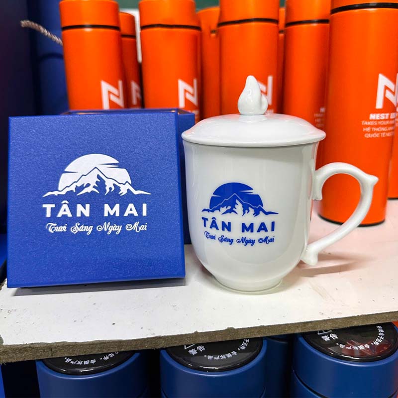 Cốc Sứ Chóp In Logo Làm Quà Tặng Doanh Nghiệp | CSPPR08