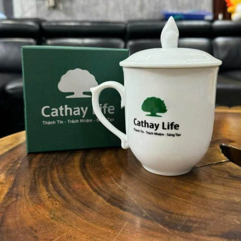 Cốc Sứ Chóp In Logo Làm Quà Tặng Doanh Nghiệp | CSPPR08