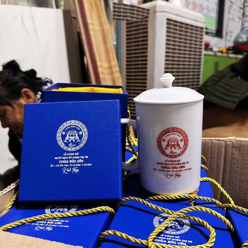 Cốc Sứ Có Nắp Size Đại In Logo Theo Yêu Cầu | CSPPR05