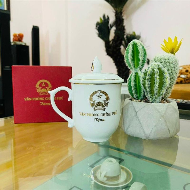 Cốc Sứ Minh Long In Logo Làm Quà Tặng Doanh Nghiệp | CSPPR02