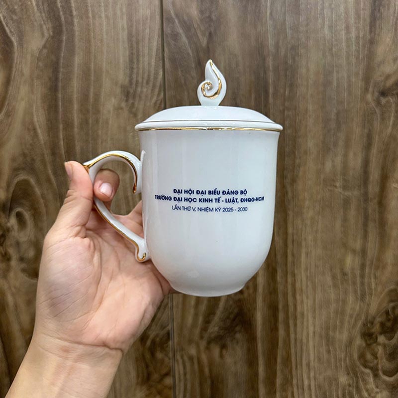 Cốc Sứ Minh Long In Logo Làm Quà Tặng Doanh Nghiệp | CSPPR02