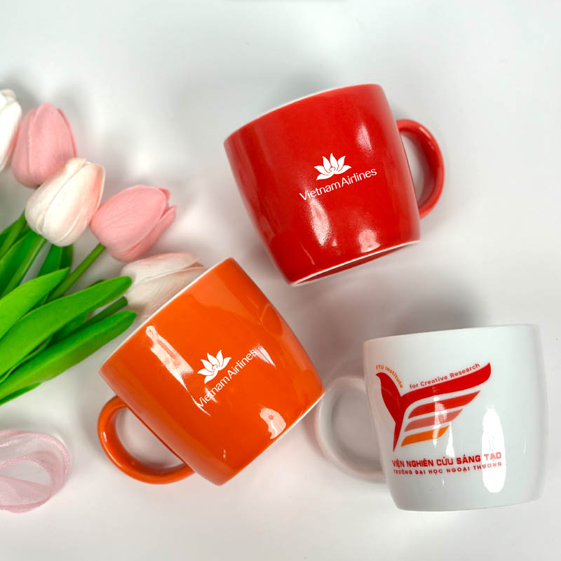 Cốc Sứ Nhiều Màu In Logo Theo Yêu Cầu | CSPPR03