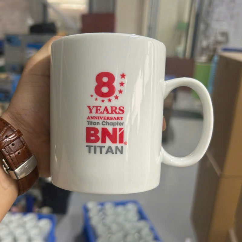 Cốc Sứ Quai C In Logo Theo Yêu Cầu | CSPPR04