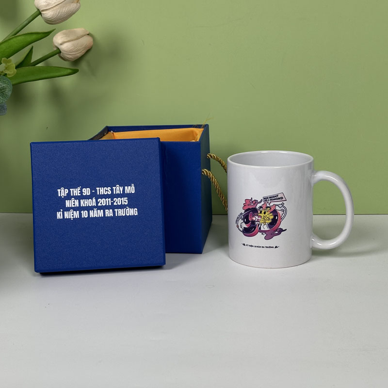 Cốc Sứ Quai C In Logo Theo Yêu Cầu | CSPPR04