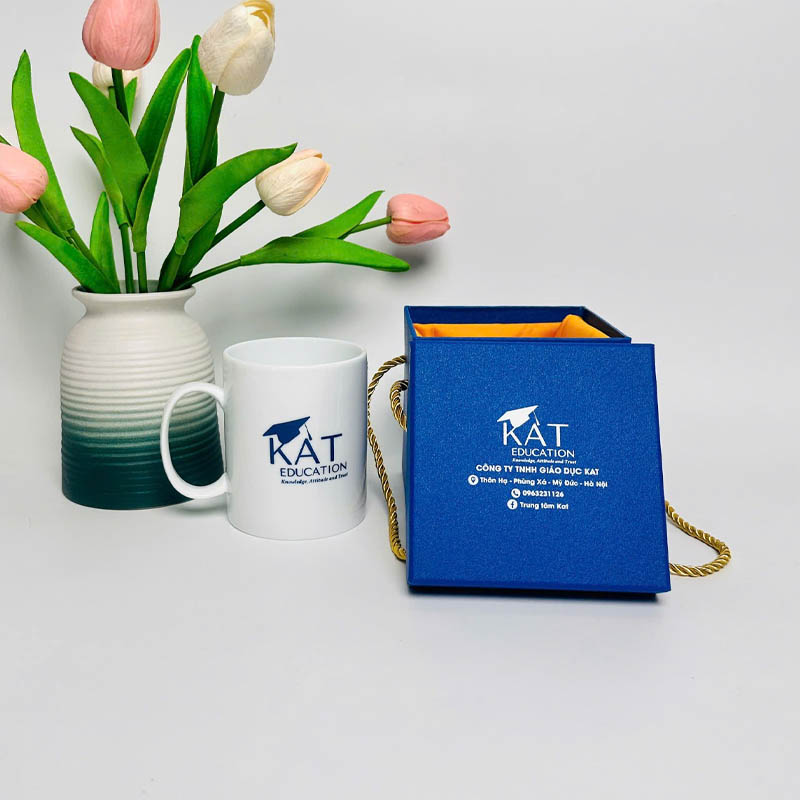 Cốc Sứ Quai C In Logo Theo Yêu Cầu | CSPPR04