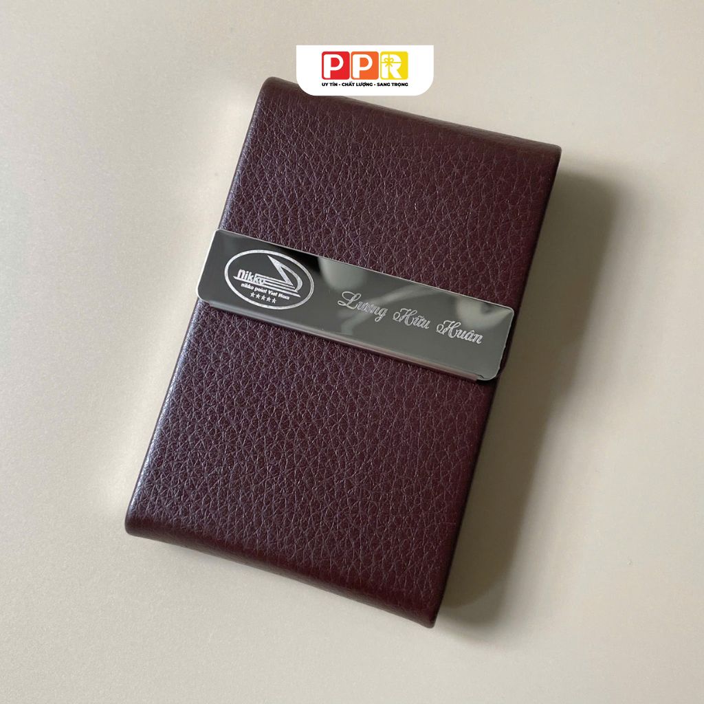 hộp đựng namecard khắc logo theo yêu cầu