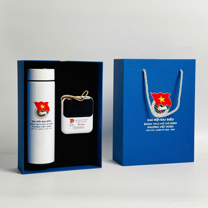 Set Bình Sạc In Logo Theo Yêu Cầu | BSPPR02