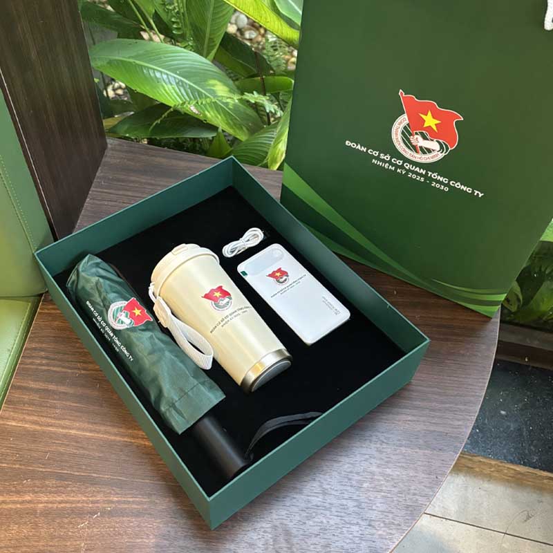 set ô cốc sạc in logo theo yêu cầu