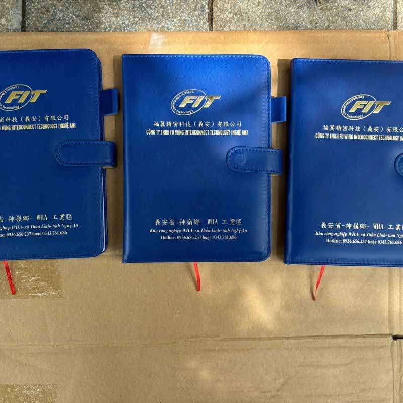 Sổ Bìa Da Gáy Dán Cao Cấp In Logo Doanh Nghiệp | SDPPR05