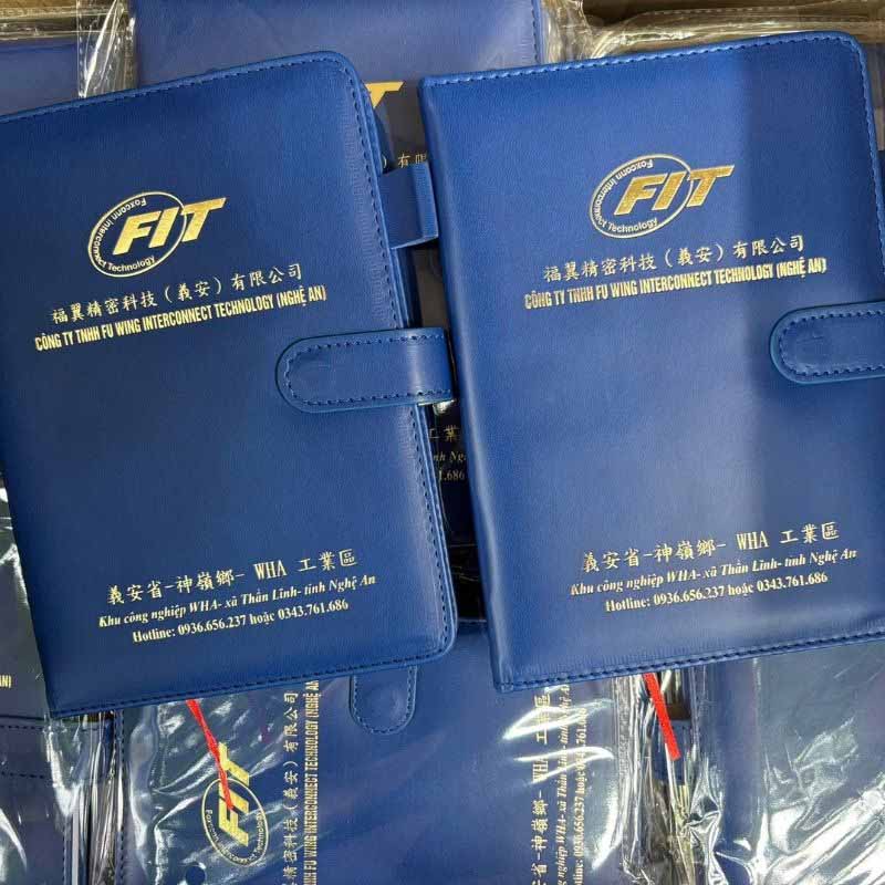 Sổ Bìa Da Gáy Dán Cao Cấp In Logo Doanh Nghiệp | SDPPR05