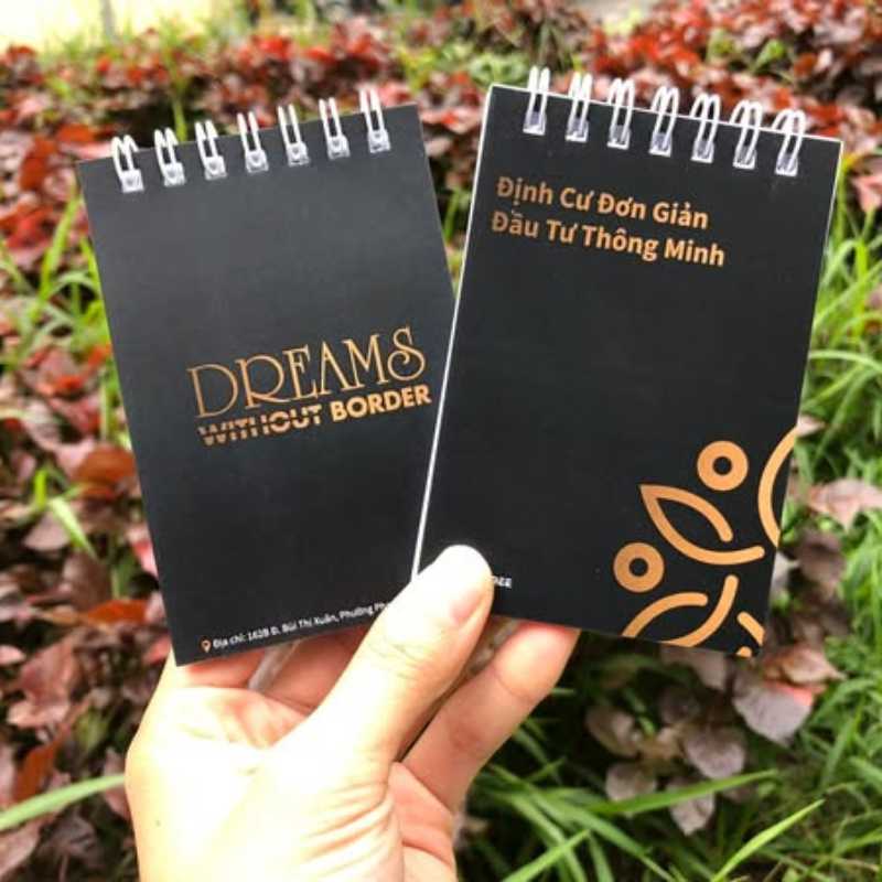 Sổ Lò Xo Bìa Giấy A7 In Logo Công Ty | SLXPPR05