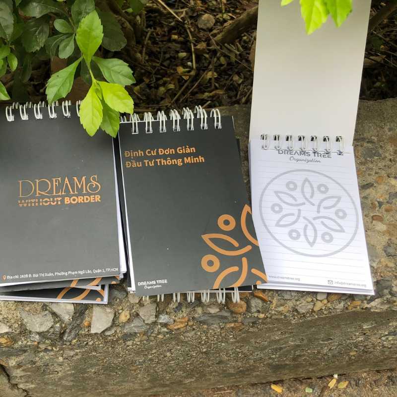 Sổ Lò Xo Bìa Giấy A7 In Logo Công Ty | SLXPPR05