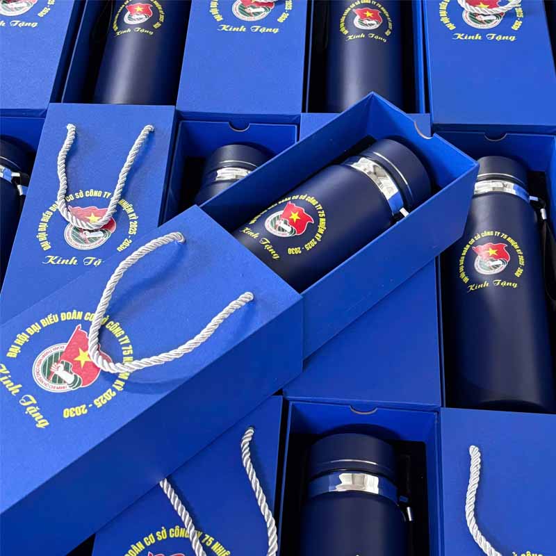 Set Bình Giữ Nhiệt 800-1000ml In Logo Doanh Nghiệp | SBGNPPR06
